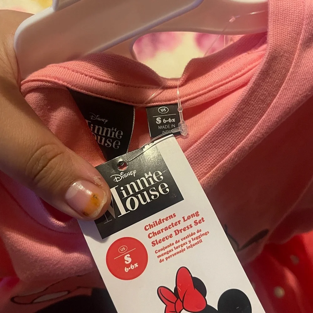 Disney Minnie Mouse Pink Dress Set